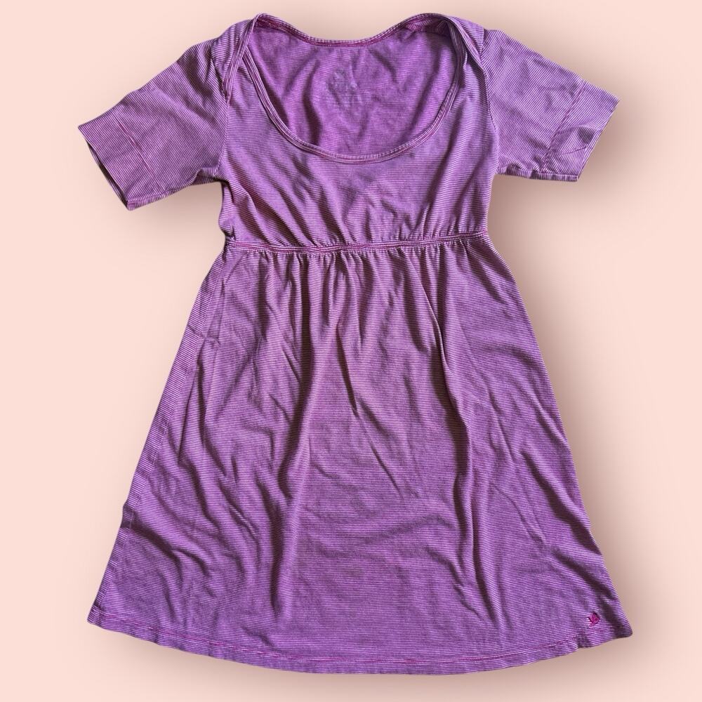 Y2K Babydoll Dress Medium Coquette Girly Ditsy Pink Stripes Aerie Small Kawaii